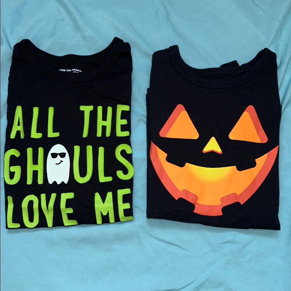 Black Halloween Pumpkin T-Shirt